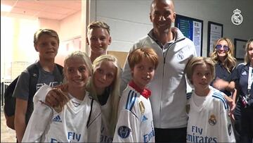 Julia Roberts y su familia con Zidane y Gareth Bale