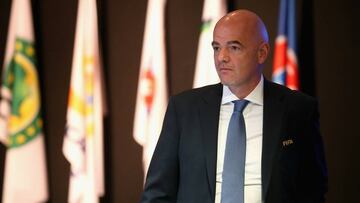 Gianni Infantino, durante el congreso.
