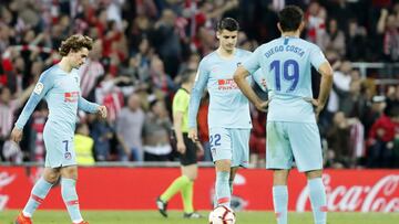 Griezmann, Morata y Diego Costa.