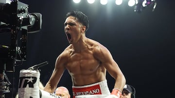 Emiliano Vargas celebrando la victoria.