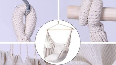 Esta hamaca colgante para terraza o jardín es superventas y tiene un 31% de descuento