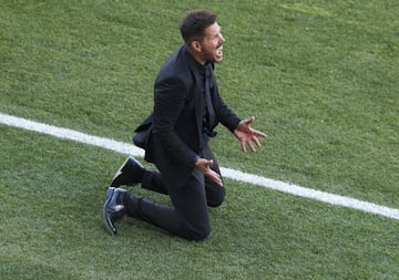 Living and loving the game, El Cholo Simeone.