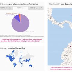 Mapa de casos y muertes por coronavirus por departamentos en Colombia: hoy, 11 de mayo