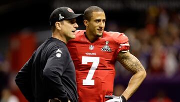 Jim Harbaugh y Colin Kaepernick
