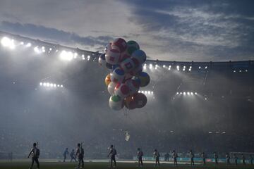 Ceremonia de apertura de la Euro 2020 en el estadio Olí­mpico de Roma.