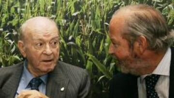 Di Stéfano, durante el acto de ayer.