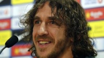 Puyol, com la barba que se dejó desde la operación.