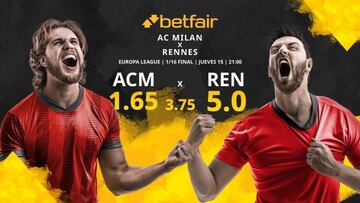 AC Milan vs. Stade Rennais FC: horario, TV, estadísticas, cuadro y pronósticos