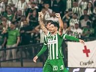 Milton Casco en un partido de Atlético Nacional.