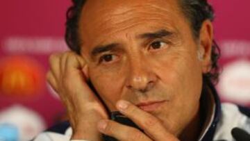 Prandelli, en rueda de prensa.