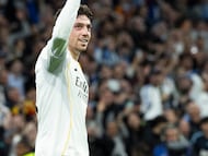 11/03/26 PARTIDO CHAMPIONS LEAGUE OCTAVOS IDA
REAL MADRID - MANCHESTER CITY
SEG8UNDO GOL FEDERICO VALVERDE 2-0 ALEGRIA