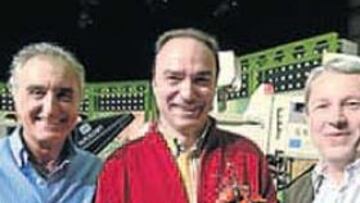 <b>EN BARCELONA. </b>Ruiz Orlán, Roselló y Pedro Barthe.