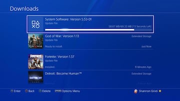 ¿Qué es la actualización 5.53-01 de PS4?