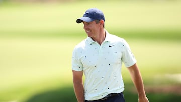 PONTE VEDRA BEACH, FLORIDA - MARCH 13: Rory McIlroy of Northern Ireland looks on from the ninth green during the second round of THE PLAYERS Championship 2026 at THE PLAYERS Stadium course at TPC Sawgrass on March 13, 2026 in Ponte Vedra Beach, Florida. James Gilbert/Getty Images/AFP (Photo by James Gilbert / GETTY IMAGES NORTH AMERICA / Getty Images via AFP)