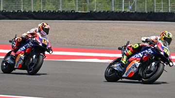Mir y Marini con las Repsol Honda.