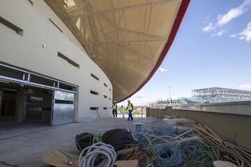 Después de la fiesta, continúan las obras en el Wanda Metropolitano