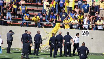 Suspenden partido de leyendas entre América y Pumas por campal