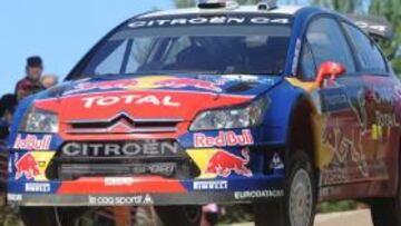 Loeb en pleno rally