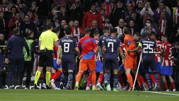 El Atlético podría enfrentarse a una nueva sanción de la UEFA por la tangana ante el City