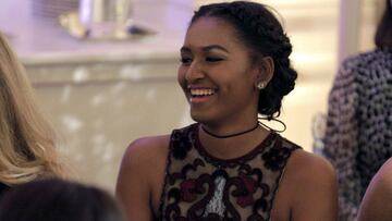 Imagen de Sasha Obama, la hija del expresidente de los Estados Unidos, Barack Obama.