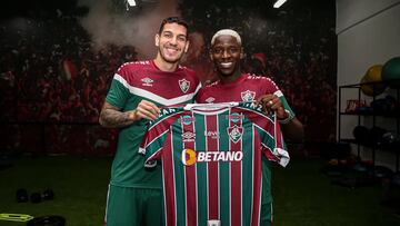 Luiz Henrique (derecha) se está entrenando estos días en la ciudad deportiva de Fluminense.