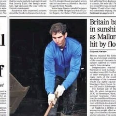 La prensa mundial, rendida ante la solidaridad de Nadal: "Eterno número uno"