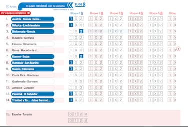 Elige 8 de La Quiniela jornada 21 - 18/11/25  