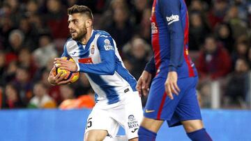 David López consiguió el único gol del Espanyol.