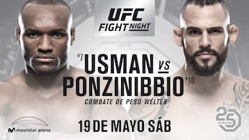 Horario, canal de TV y c&oacute;mo ver la gala de la UFC Fight Night Chile. Entra para tener todos los resultados de las peleas y KO&#039;s al momento en AS.com.