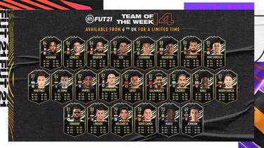 TOTW 14 de FUT FIFA 21 con Casemiro, Lenglet y Rashford ya disponible
