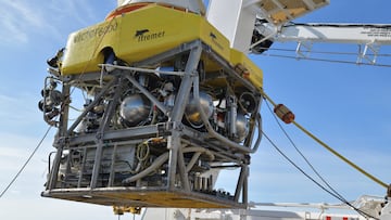 A view shows the ROV (Remotely Operated underwater Vehicle) Victor 6000 in this undated photograph released by Ifremer. Stephane Lesbats - Ifremer - CCBY/Handout via REUTERS THIS IMAGE HAS BEEN SUPPLIED BY A THIRD PARTY. NO RESALES. NO ARCHIVES.
