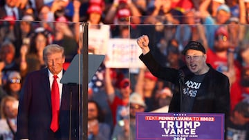 Trump regresa a Pennsylvania en compañía de Elon Musk. El magnate de Tesla advirtió que “Trump es el único candidato para salvar la democracia”.