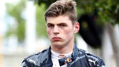 Max Verstappen tras accidentarse en la carrera de Mónaco.