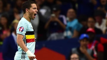 Hazard celebra su gol.