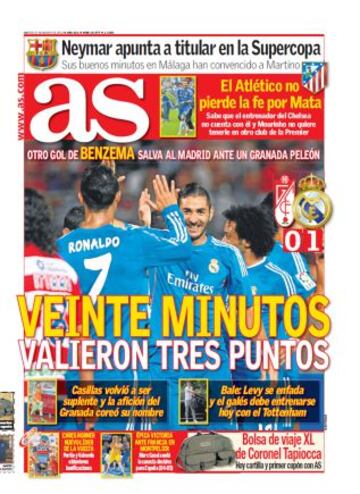 Las portadas de AS de agosto