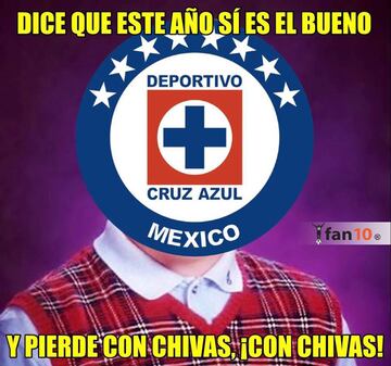 Derrota del Cruz Azul acapara los memes de la jornada