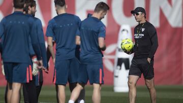 Lopetegui, en un entrenamiento. 