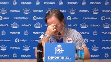 Anquela acaba muy caliente con la prensa del Depor: "Si Guardiola lo hace ser¨ªa la repera"