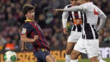 Sergi Roberto, durante el partido.