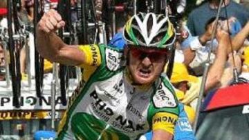 <b>TITÁNICO.</b> Landis Se escapó a 130 de la línea de meta y durante el recorrido llegó a ser el líder virtual de la carrera.