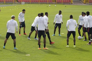 El equipo de Héctor Cárdenas tuvo su última práctica en El Campín de Bogotá antes de viajar a España para el amistoso ante Arabia Saudita.