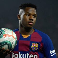 Ansu Fati no se entrenó y apunta a baja para el sábado