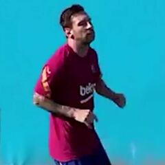 Messi acelera su puesta a punto y acude a entrenar en su día libre