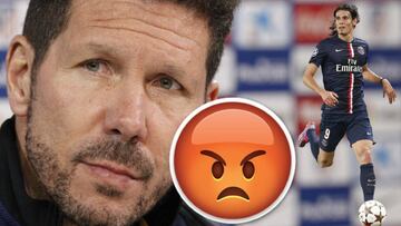 Implacable Simeone: 'zasca' al preguntarle por fichar a Cavani