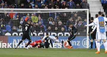 21/02/18 PARTIDO PRIMERA DIVISION
 LEGANES REAL MADRID 
GOL 1-0 BUSTINZA