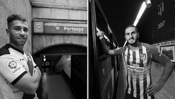 Las fotograf&iacute;as de Embarba y Koke, en Portazgo y Estadio Metropolitano.