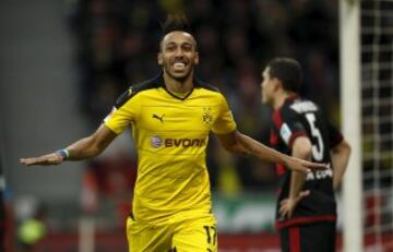 Pierre-Emerick Aubameyang con el Borussia de Dortmund. 