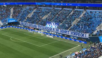 Indignación con la afición del Zenit: "Enfermos de fútbol"
