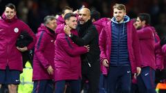 Guardiola sticks up for City players after Old Trafford melee