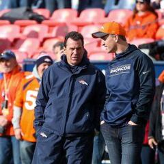 Peyton Manning vuelve a entrenar y Gary Kubiak a sufrir